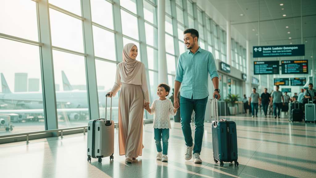 Malaysian family travelling